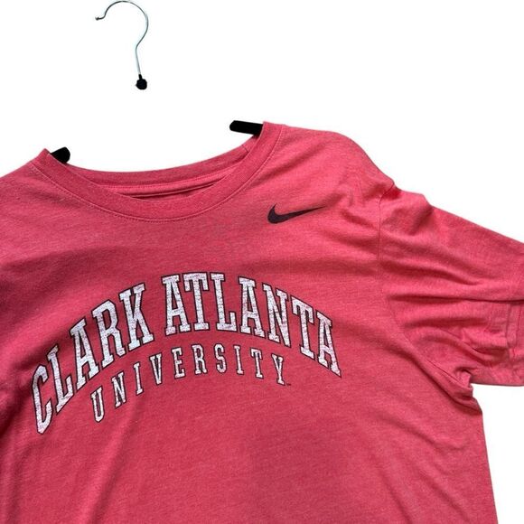 Nike Clark Atlanta University Y2K Red Short Sleeve Crew Neck Soft T-Shirt - Picture 6 of 8
